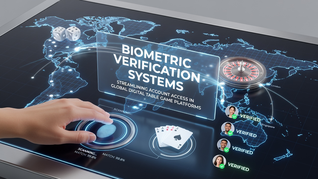 Player using biometric login on mobile device for online poker platform