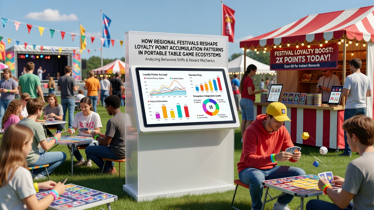 Mobile interface displaying loyalty points earned during a festival promotion
